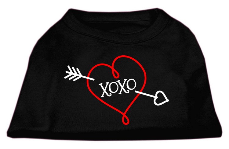 XOXO Screen Print Shirt Black Med